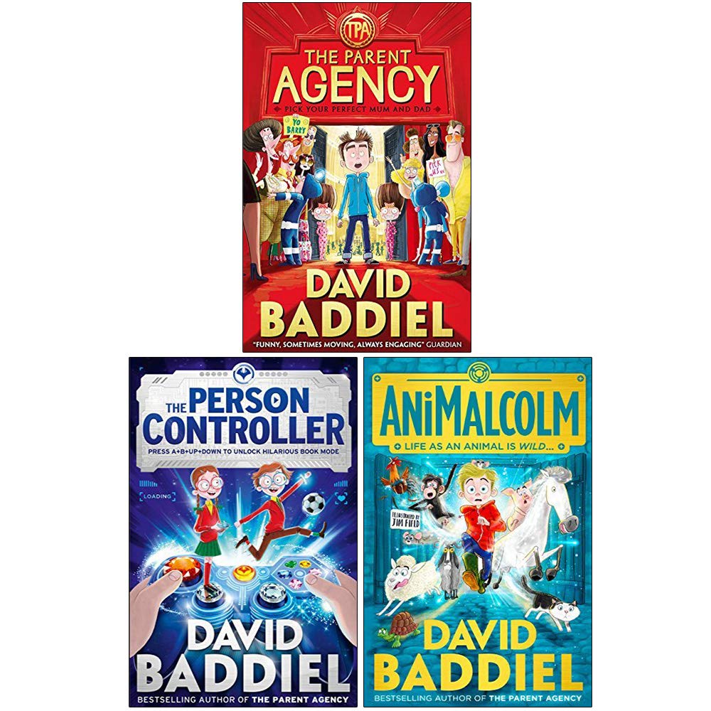David Baddiel 3 Books Collection Set - The Parent Agency, Person Controller & AniMalcolm - Fiction - Paperback
