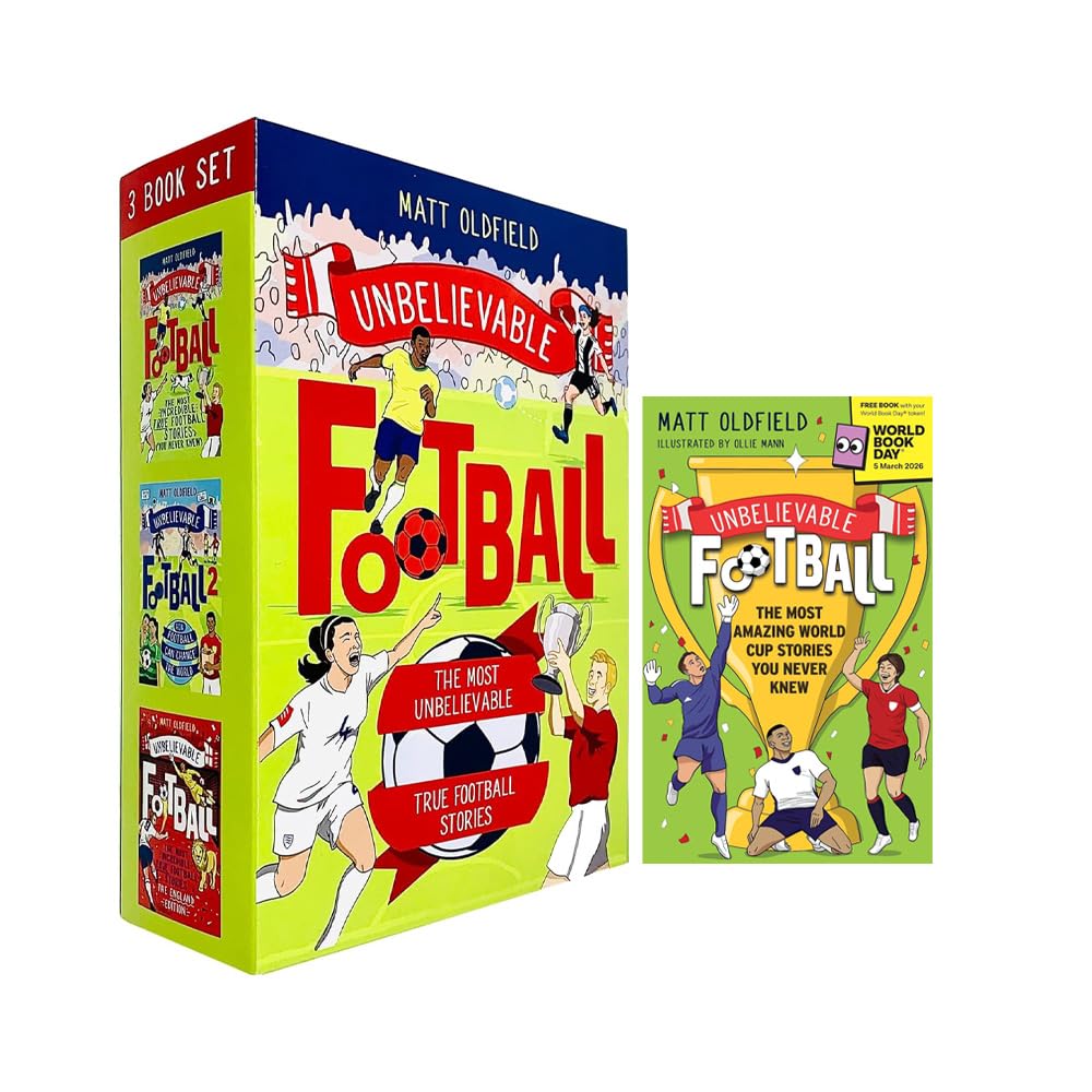 Unbelievable Football True Stories 4 Books Collection Set