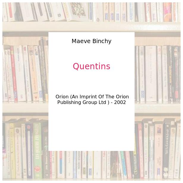 Quentins - Maeve Binchy