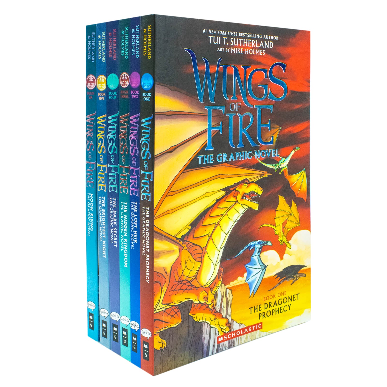 Wings of Fire Graphic Novels 6 Books Collection Set by Tui T. Sutherland
